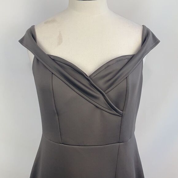 Armani Exchange NWT gray with black lace dress - Picture 2 of 13